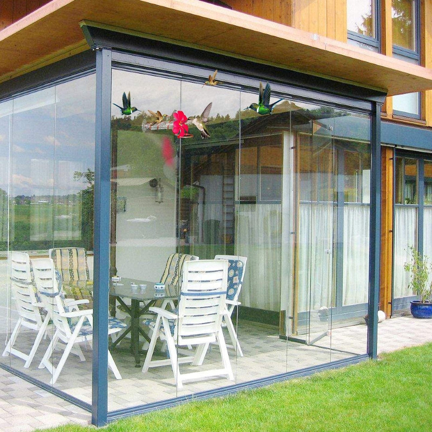 Flower Window Hummingbird Feeder