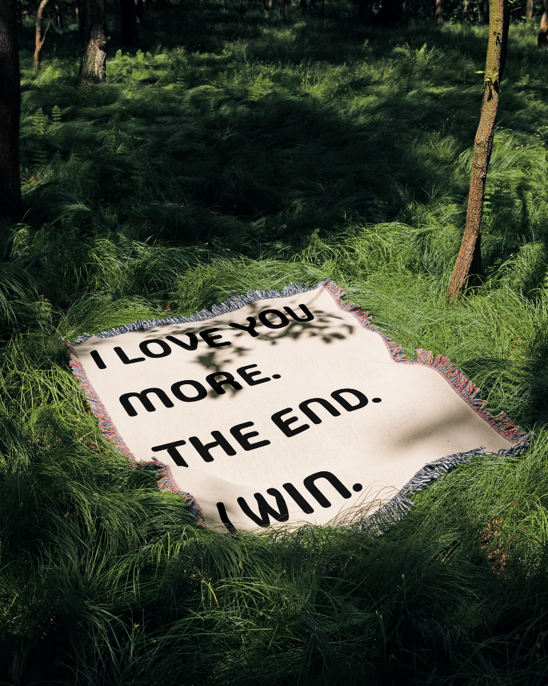 I Love You More Woven Blanket