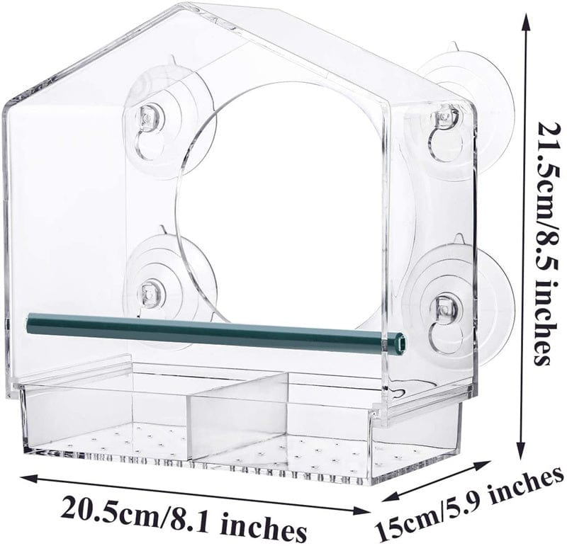 Window Bird Feeder With Strong Suction Cups