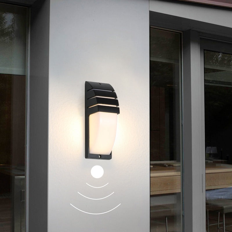Waterproof LED Outdoor Wall Lamp with Human Motion Sensor