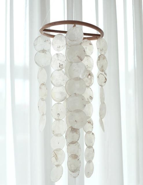 Variant image for Handmade Shell Mobile Wind Chime for Nursery, Eco-Friendly Bamboo, Soothing Sounds, Lightweight Design-3