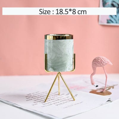 Ceramic Flower Pot - Green - Vases - HomeRelaxOfficial