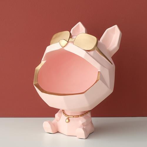 Dog Figurine Home Decoration - Pink - Sculptures - HomeRelaxOfficial