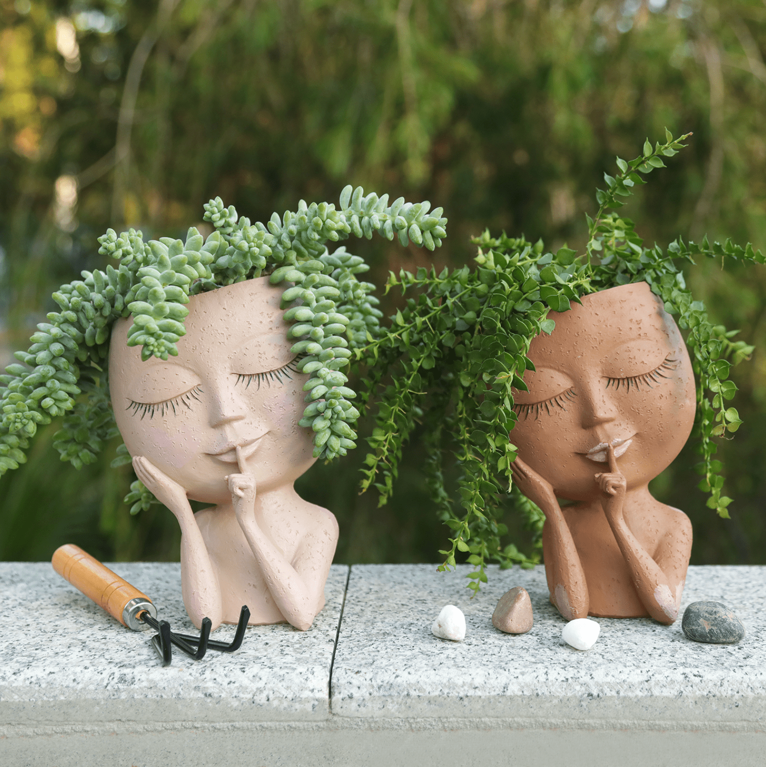 pot head succulent Succulent Planters, Face Planter, Planter With Face, Girl Planter, Face Vase, Cactus Planter, Resin Cactus Vase – HomeRelaxOfficial