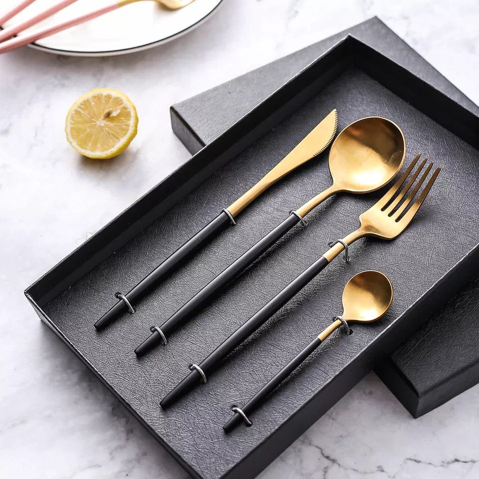 Unique 24pcs Cutlery Set Stainless Steel – HomeRelaxOfficial