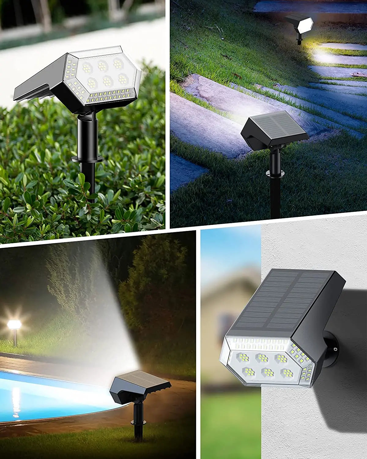 SolarGlow - 108 LED Solar Spotlights Outdoor