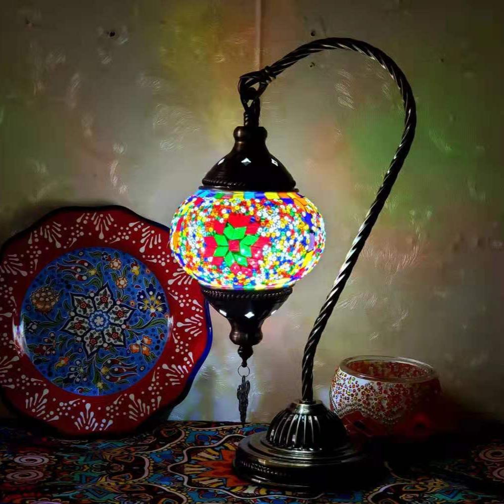 MosaicGlow - Moroccan Decorative Bedside Table Lamp