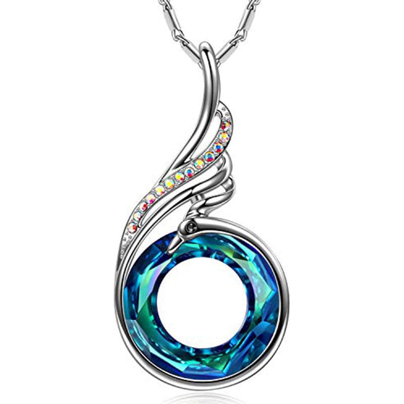Colorful Crystal Phoenix Earrings Ethnic Style Jewelry Phoenix