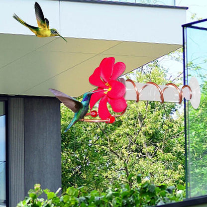 Flower Window Hummingbird Feeder