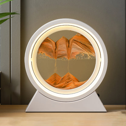 SandGlow - Sand Art Table Lamp with LED Light