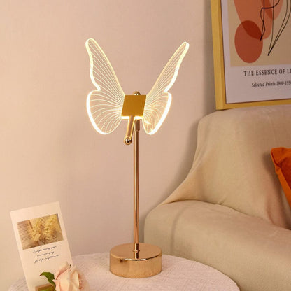Flowers Decorated Table Lamp Bedroom Ins Warm