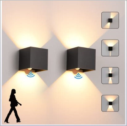 LumiShield Wall Lamp - Solar Motion Sensor Outdoor Light