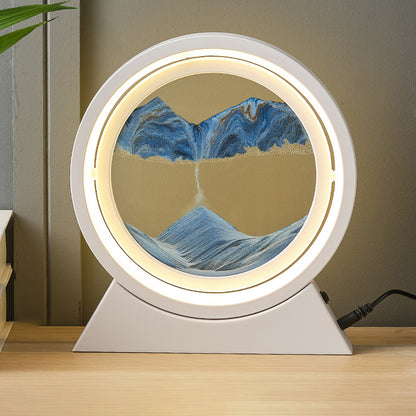 SandGlow - Sand Art Table Lamp with LED Light