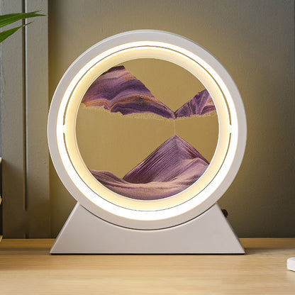 SandGlow - Sand Art Table Lamp with LED Light