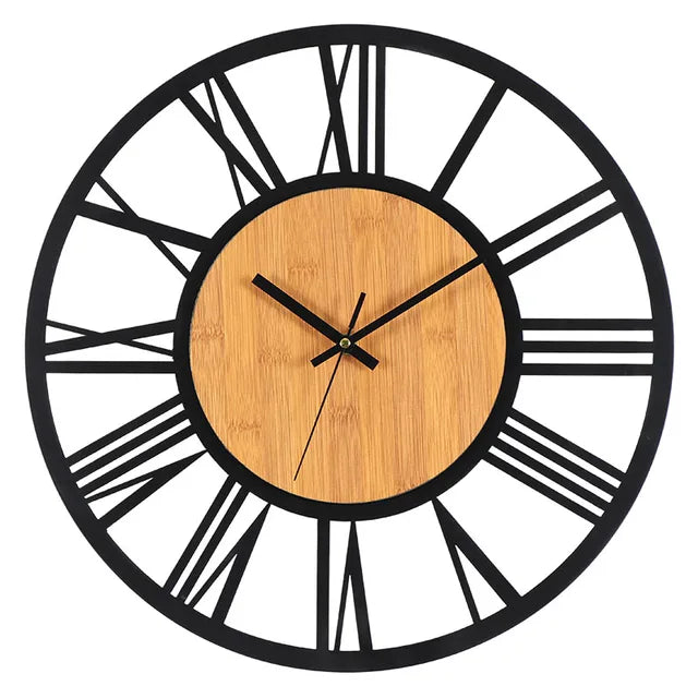 ChronoRust - 3D Nordic Roman Numeral Wall Clock