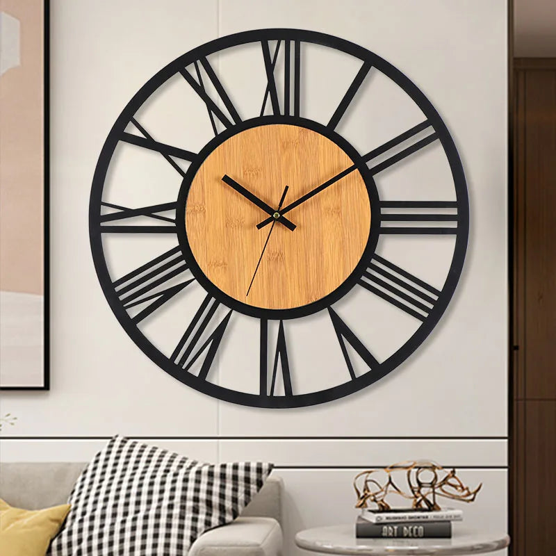 ChronoRust - 3D Nordic Roman Numeral Wall Clock