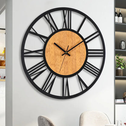 ChronoRust - 3D Nordic Roman Numeral Wall Clock