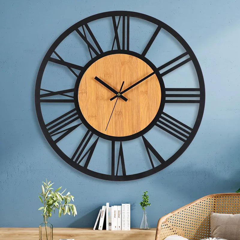 ChronoRust - 3D Nordic Roman Numeral Wall Clock