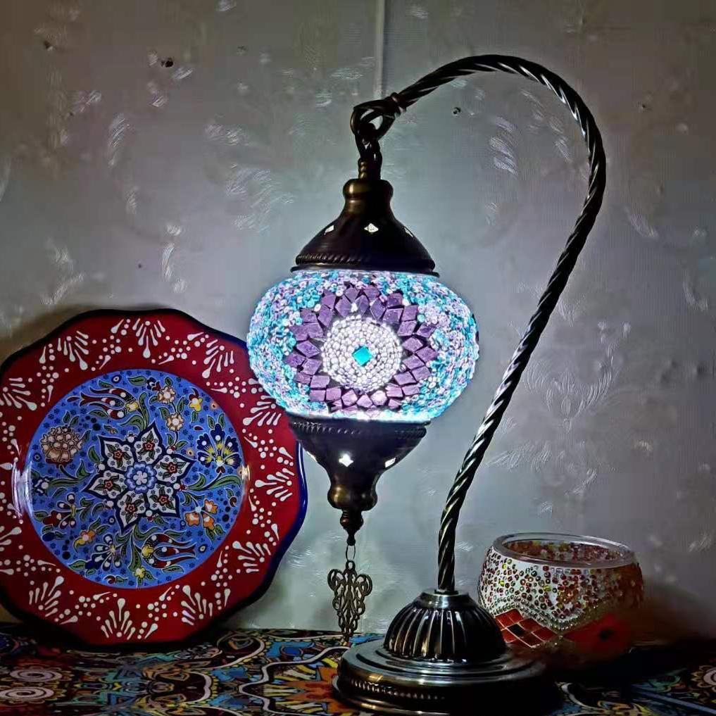 MosaicGlow - Moroccan Decorative Bedside Table Lamp