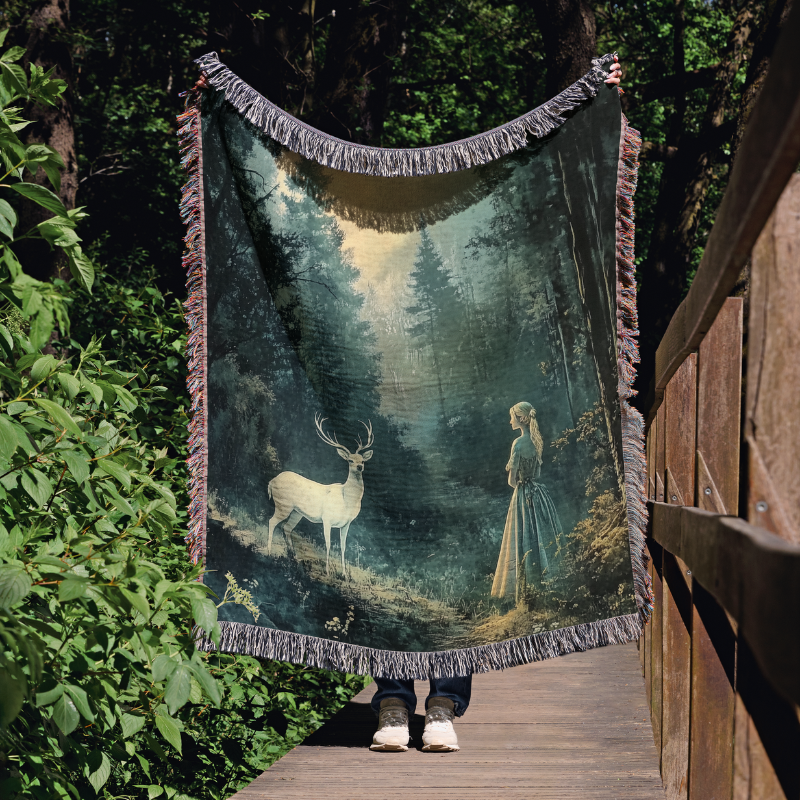 Princess Forest Woven Blanket