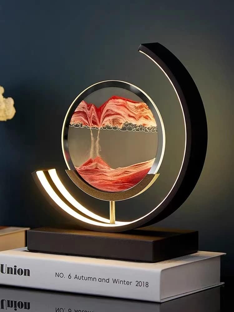 SereneFlow Lamp - 3D Moving Sand LED Table Lamp