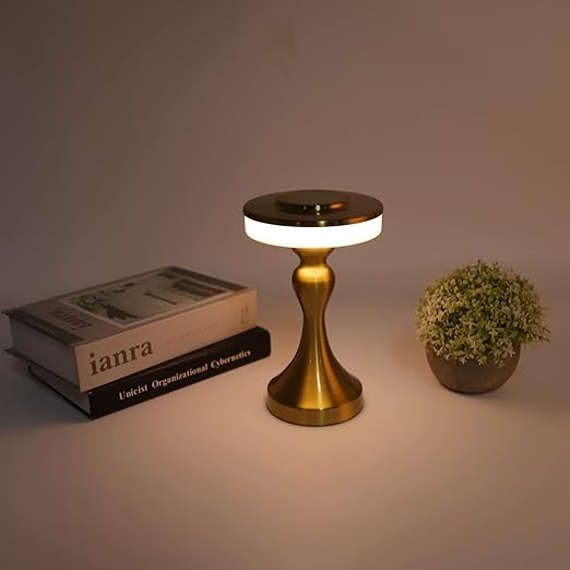 Luxora Touch Lamp - USB Rechargeable Metal Desk Light