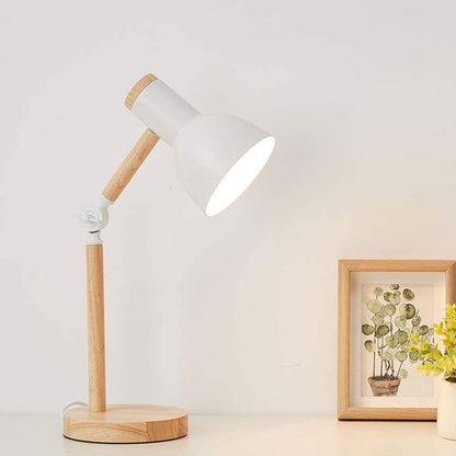 Nordique Lamp - Adjustable Wooden LED Desk Light for Study & Bedroom