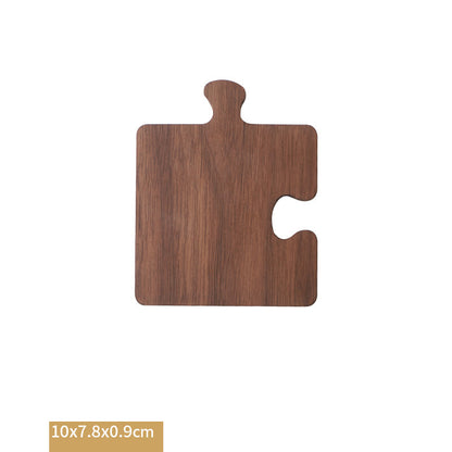 Nordique - Walnut Puzzle Coasters for Tea and Coffee