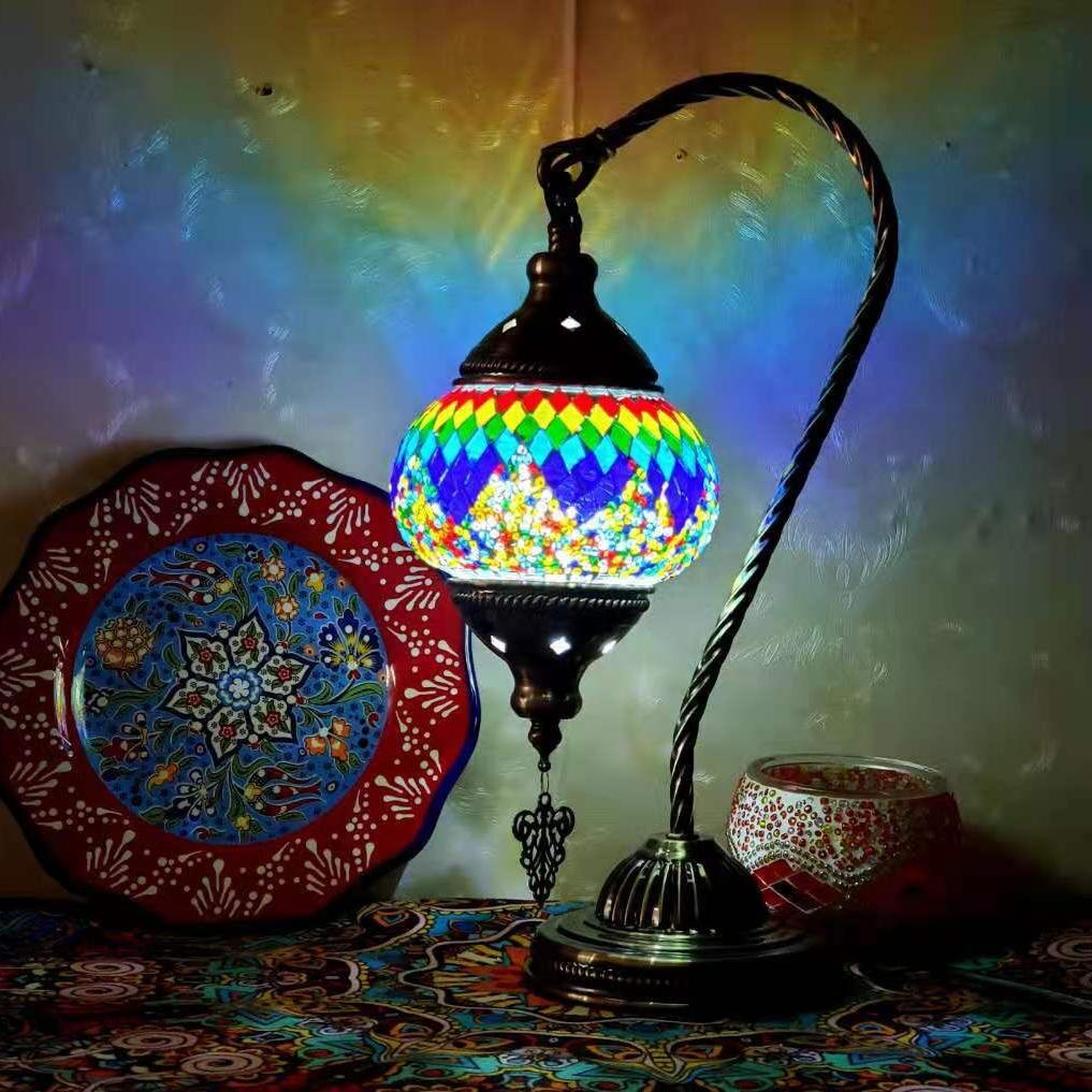 MosaicGlow - Moroccan Decorative Bedside Table Lamp