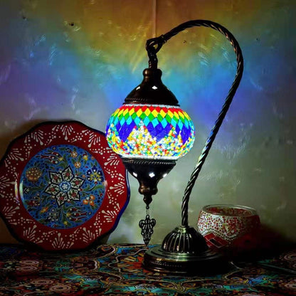 MosaicGlow - Moroccan Decorative Bedside Table Lamp