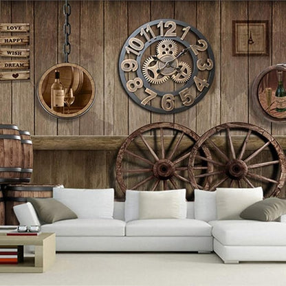 GearRust - Retro Industrial Wall Clock