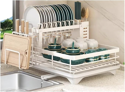 KlenRack - Stainless Steel Dish Drying Rack with Drainboard