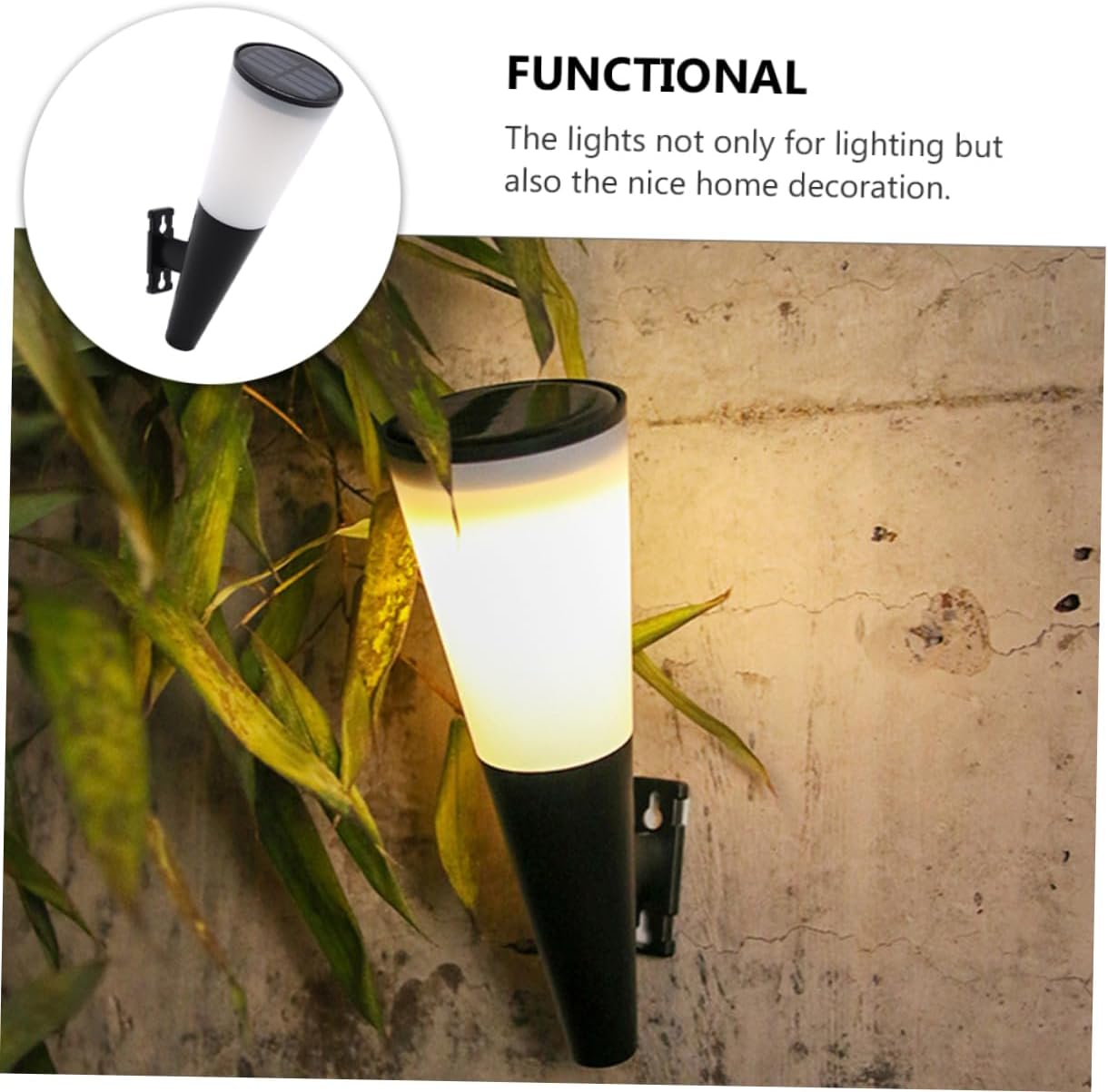 SunGlow - Solar LED Wall Light Outdoor