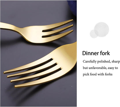 Eleganza - Stainless Steel Wood-Handle Flatware Set