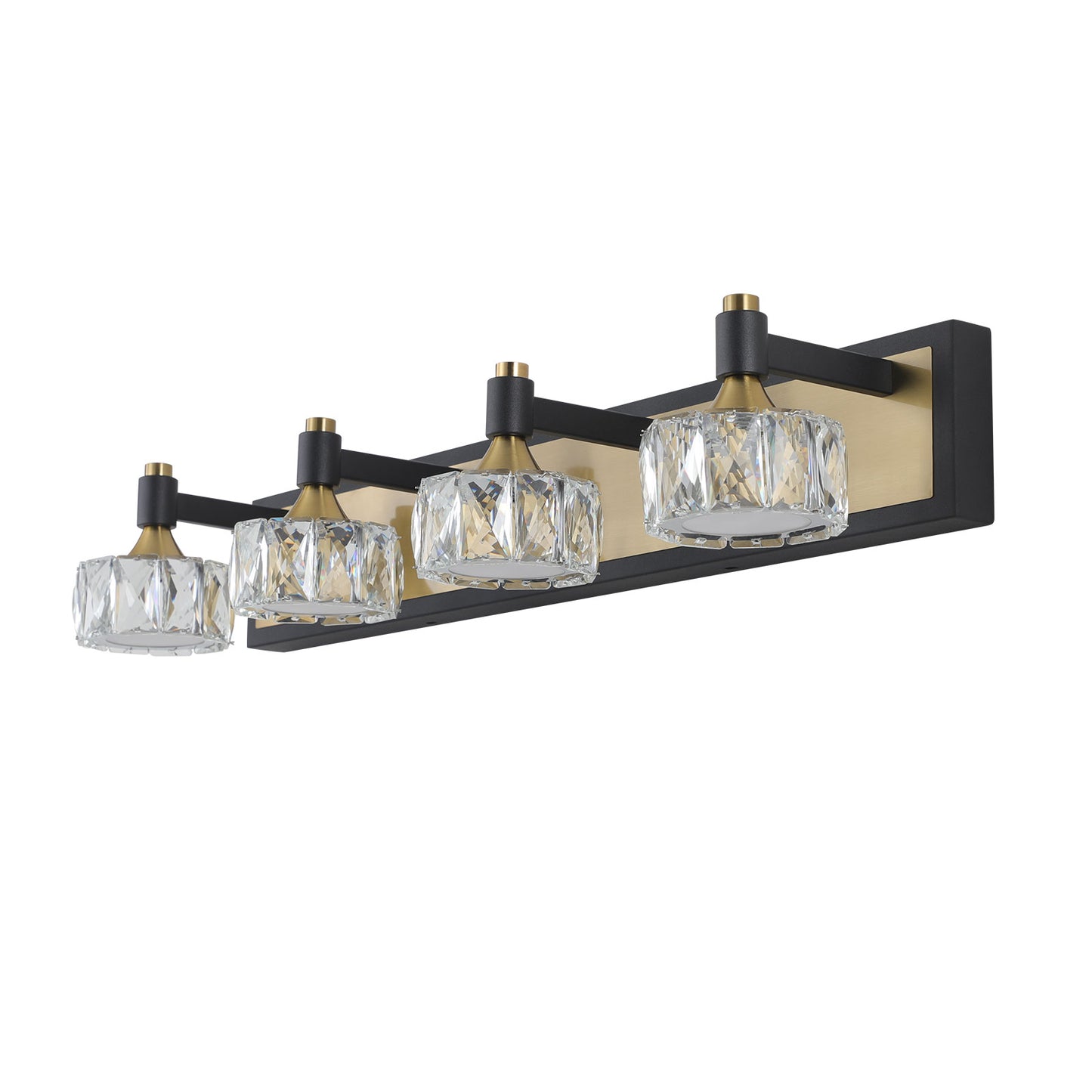 LustraGlow - 4-Light Crystal Vanity Fixture