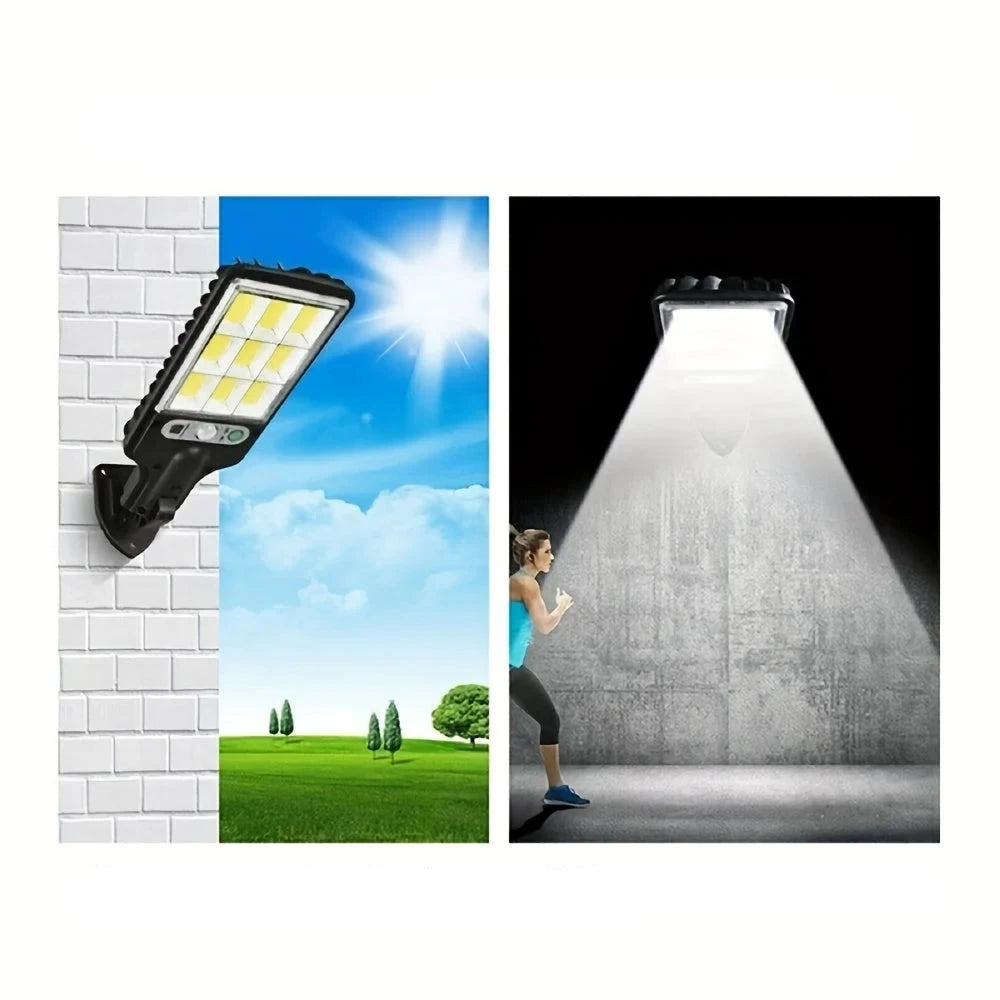 LumoGlow Solar Security Light - 108 COB LED Motion Sensor Lamp