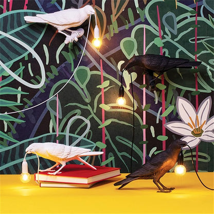 Nordiora Bird Lamp - Nordic Resin Wall & Desk Light