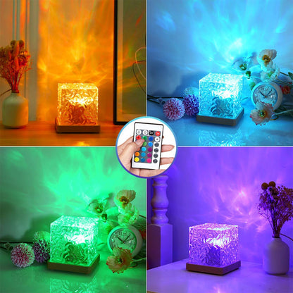 AquaGlow - Ocean Wave Projector Lamp with 16 Colors & Dynamic Aurora Effect