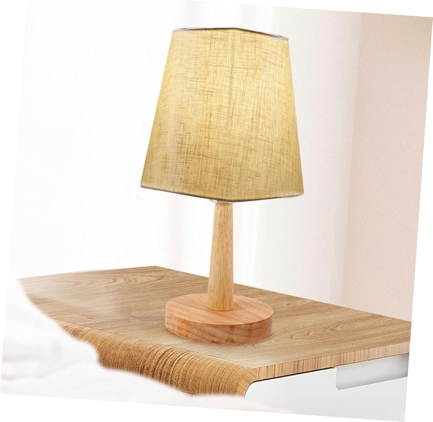 ZenGlow Fabric Table Lamp - LED USB Bedside Light