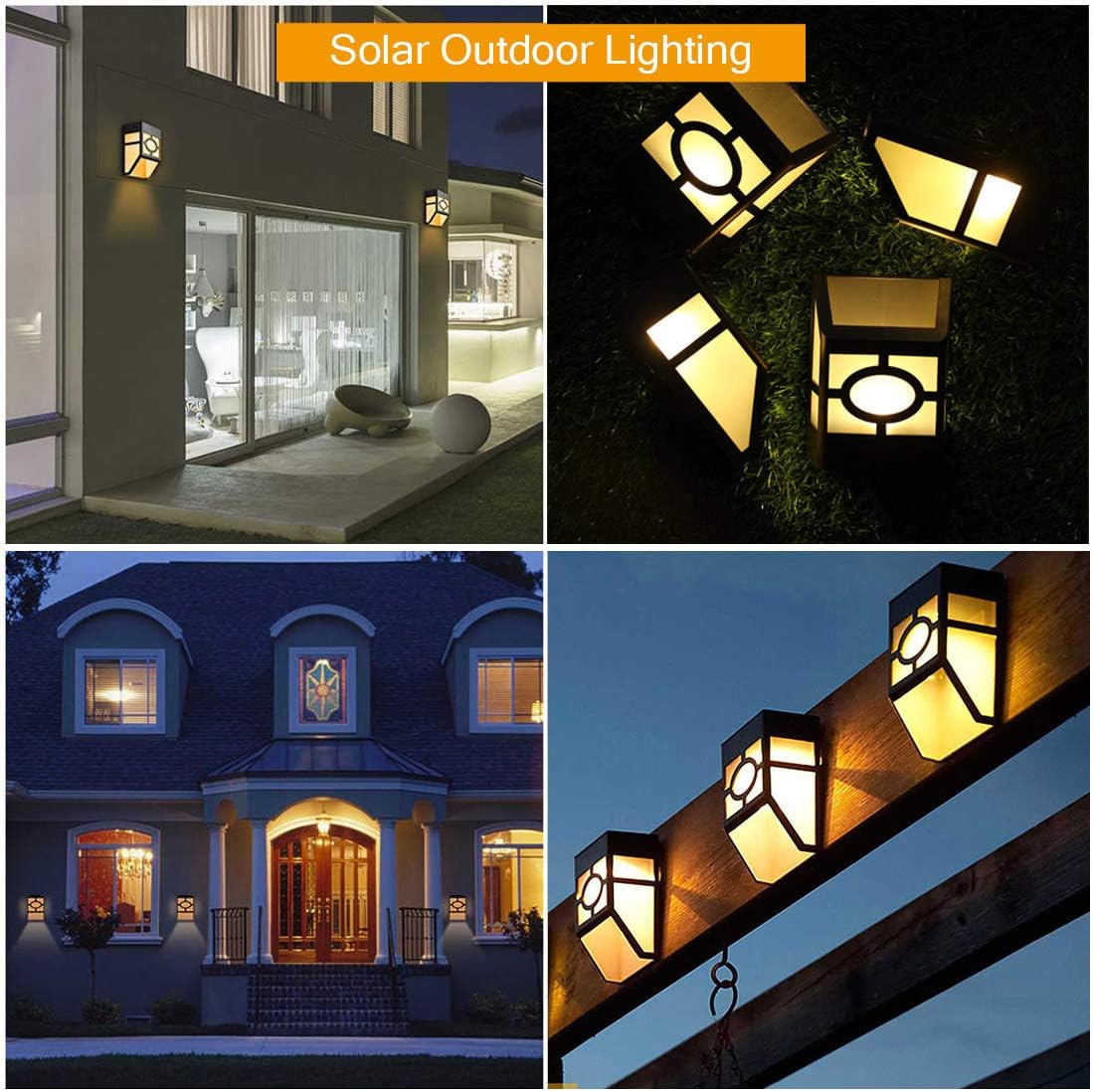 SoliLuxe - Solar LED Outdoor Garden Wall Light