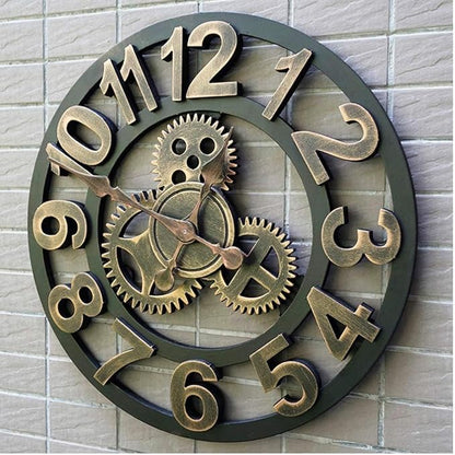 GearRust - Retro Industrial Wall Clock