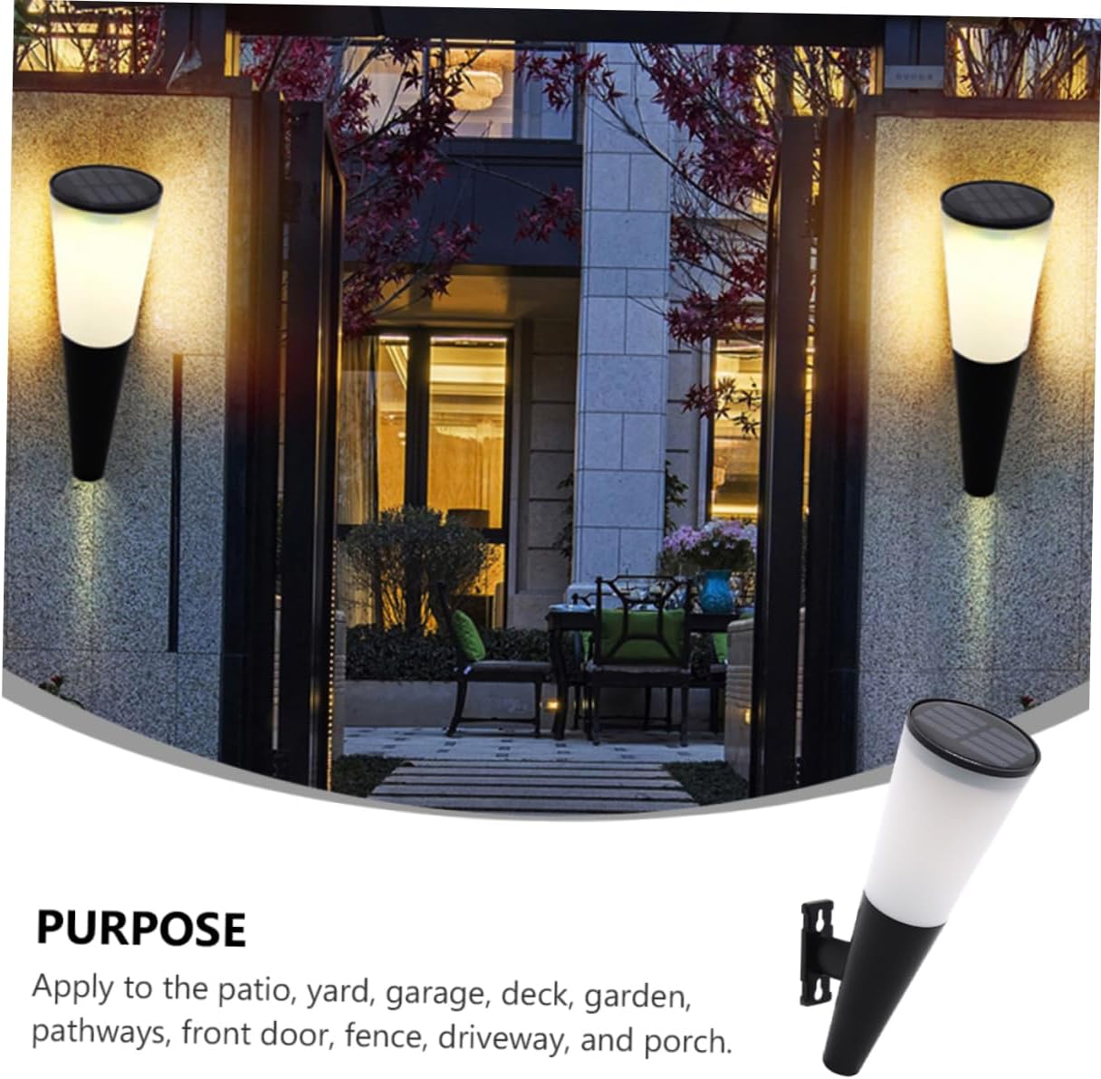 SunGlow - Solar LED Wall Light Outdoor