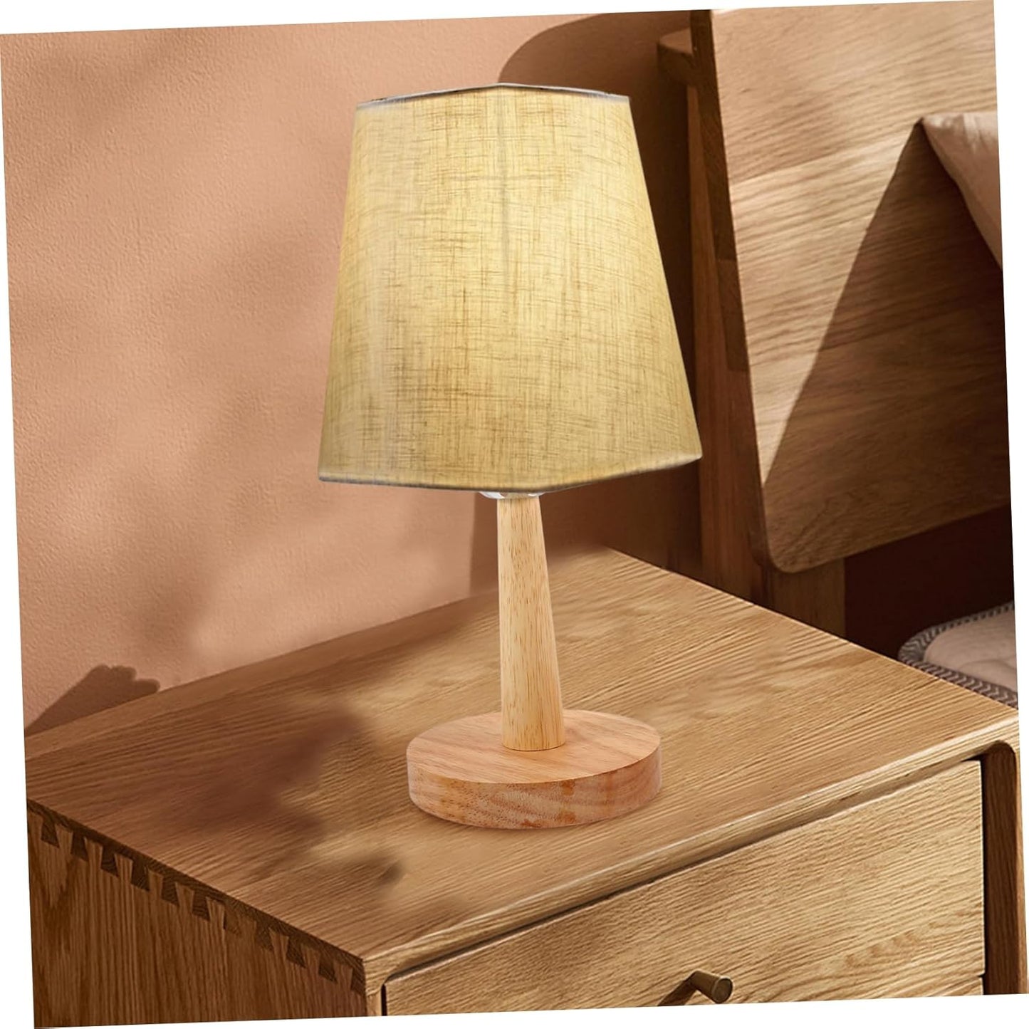 ZenGlow Fabric Table Lamp - LED USB Bedside Light