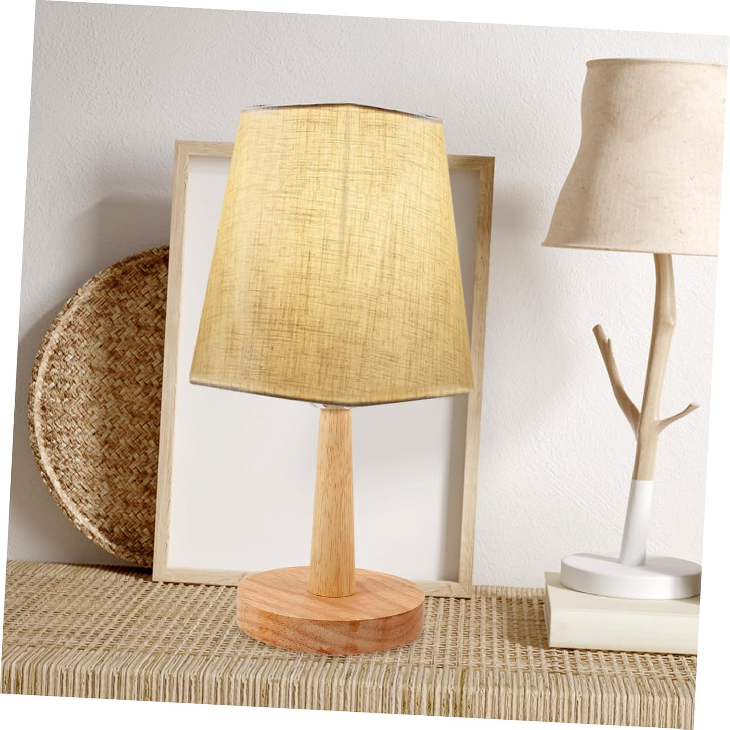 ZenGlow Fabric Table Lamp - LED USB Bedside Light