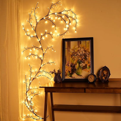 Twilight Rattan Lights - LED String for Holiday & Room Decor