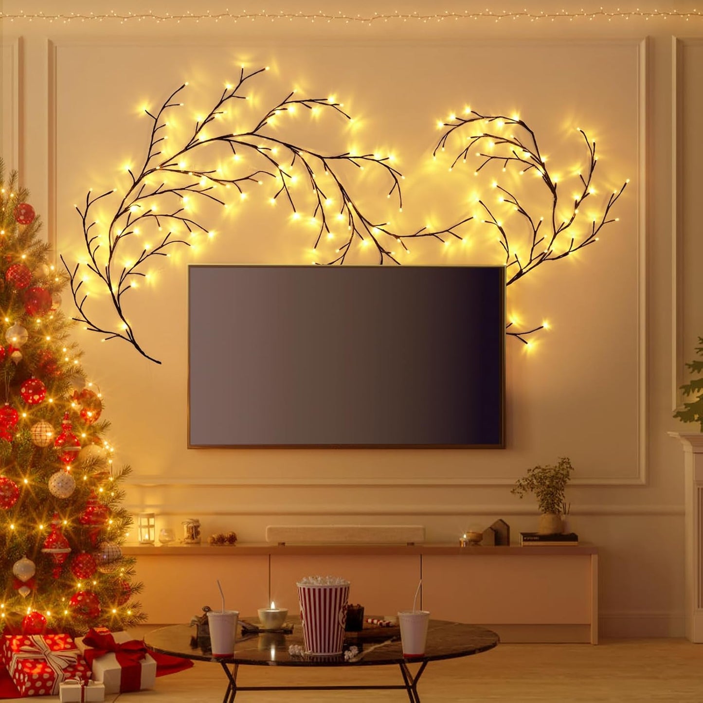 Twilight Rattan Lights - LED String for Holiday & Room Decor