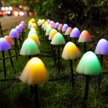 GlowMush - Solar Mushroom String Lights for Outdoor Decor