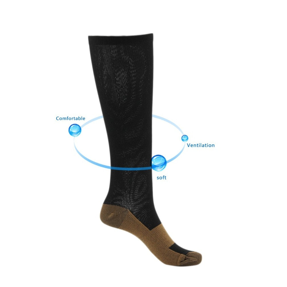 SootheFlex - Copper Compression Socks for Anti-Fatigue Support