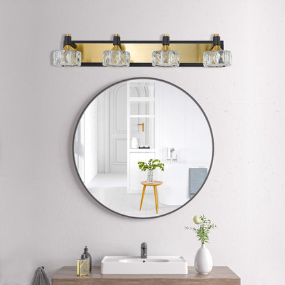 LustraGlow - 4-Light Crystal Vanity Fixture