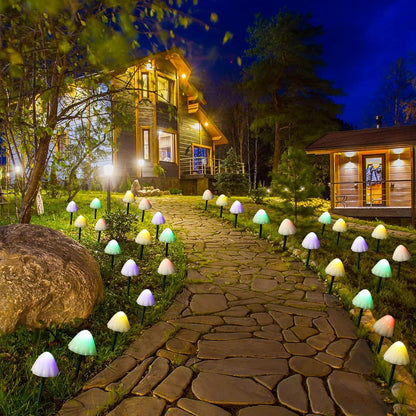 GlowMush - Solar Mushroom String Lights for Outdoor Decor